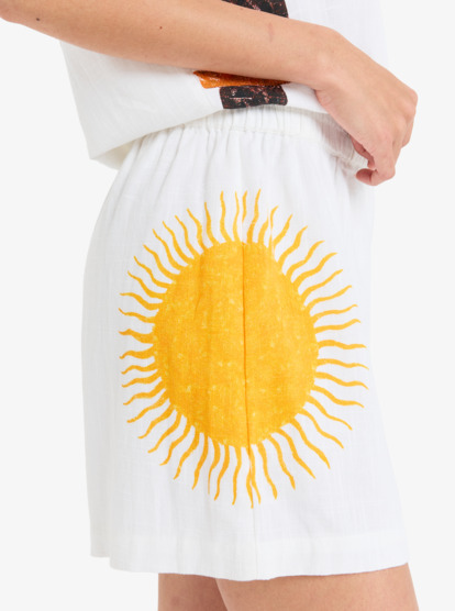 Atlas Sunburn Tones - Elastic Waist Shorts for Women  ERJNS03584