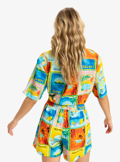 Atlas Sunburn Tones - Elastic Waist Shorts for Women  ERJNS03584