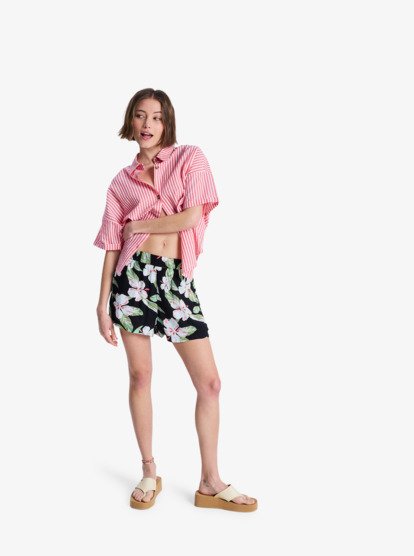 Lekeitio Bay Printed - Beach Shorts for Women  ERJNS03629