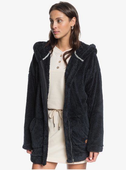 Light Of The Night Hooded Sherpa Jacket for Women