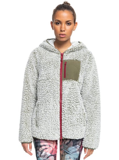 Fleece zip jacket womens sale