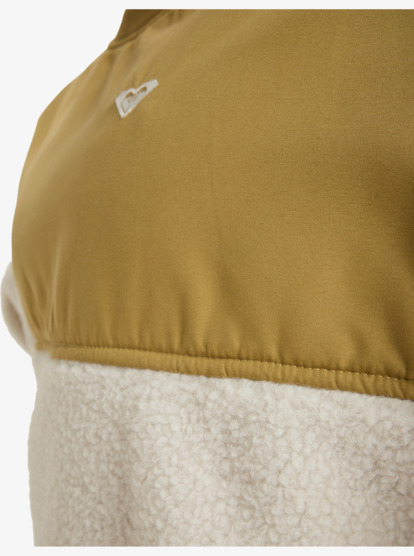 roxy, Waves Of Warmth Layered - Polar fleece voor Dames, WHISPER WHITE (wcf0) Waves Of Warmth Layered - Sport Polar Fleece for Women  ERJPF03217