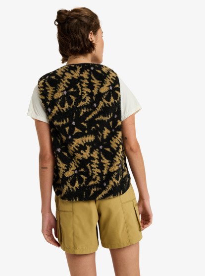 roxy, Waves Of Warmth Easy - Sport-Weste für Frauen, ANTHRACITE BIG FLOWERS (kvj3) Waves Of Warmth Easy - Sport Vest for Women  ERJPF03218