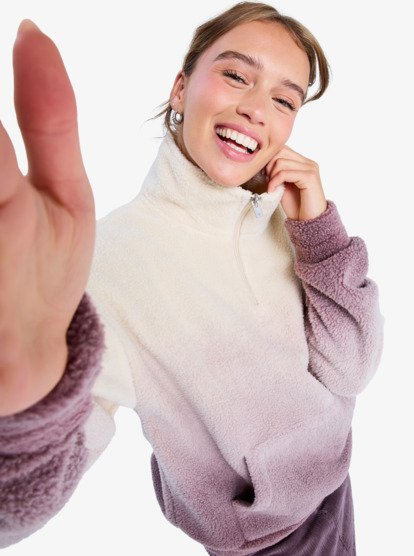 Live Out Loud - Half Zip Gradient Printed Fleece for Women  ERJPF03237