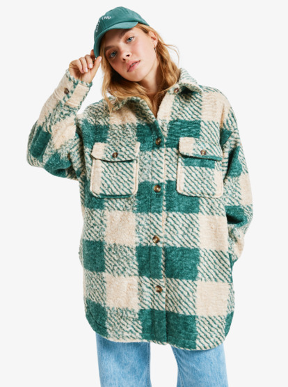 Over And Above - Fleece Shacket for Women  ERJPF03239