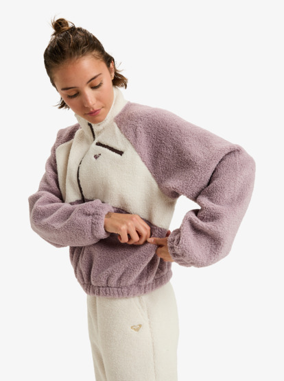 roxy, Waves Of Warmth Colorblock - Sudadera deportiva para mujer, NIRVANA (pjq0) Waves Of Warmth Colorblock - Sport Jumper for Women  ERJPF03242