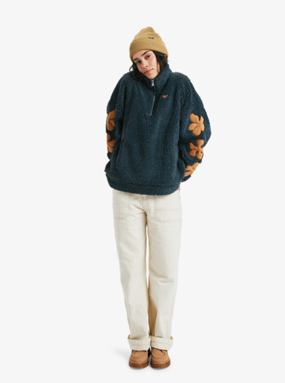 roxy, Far Away - Zip-Up Fleece for Women, ANTHRACITE (kvj0) Far Away - Zip-Up Fleece for Women  ERJPF03244