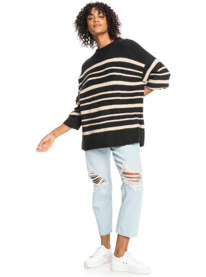 roxy, Amazing Sun - Pull pour Femme, ANTHRACITE (kvj0) Amazing Sun - Jumper for Women  ERJSW03574