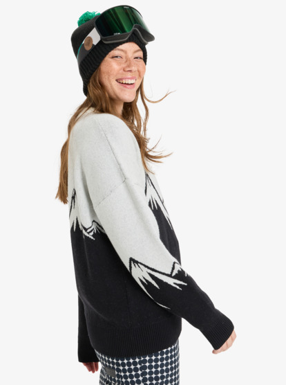 roxy, Cozy Sound - Technische middenlaag voor Dames, TRUE BLACK MOUNT PLACEMENT (kvj9) Cozy Sound - Technical Mid Layer for Women  ERJSW03657