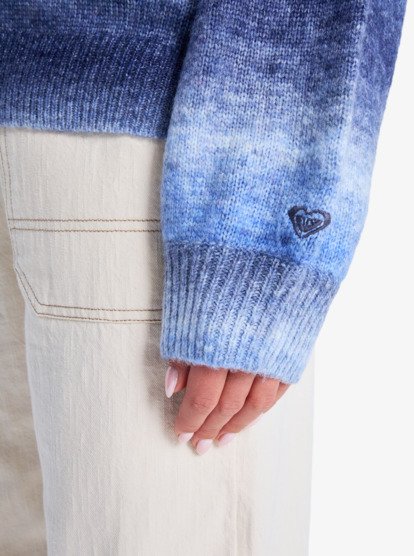 roxy, Love Again - Maglione girocollo da Donna, BLUE BLIZZARD (bkj0) Love Again - Crew Neck Jumper for Women  ERJSW03672