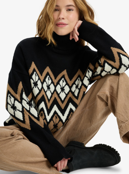 Saltwater Lover - Turtleneck Jumper for Women  ERJSW03673