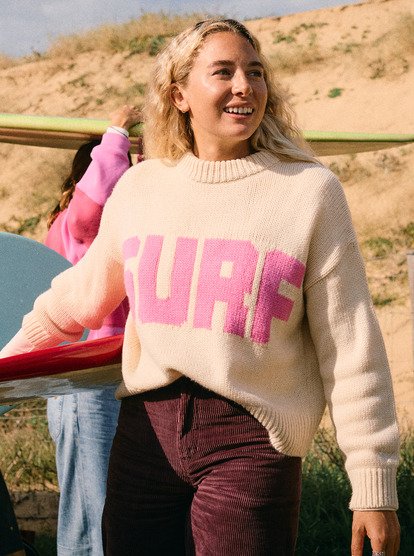 Exploring Heart - Crew Neck Jumper for Women  ERJSW03674