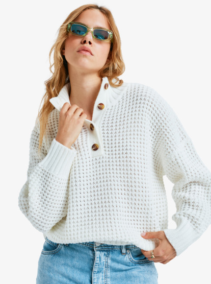 roxy, Coldness Days - Trui voor Dames, EGRET (wbs0) Coldness Days - Jumper for Women  ERJSW03685