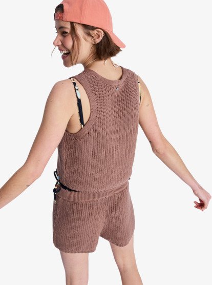 Beach Bungalow - Knit strappy Top for Women  ERJSW03696