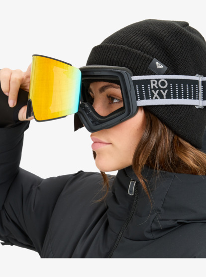 roxy, Storm Mg - Masque de ski/snowboard pour Femme, BLACK/CLUX ML INFRARED S3 (kvj1) Storm Mg - Ski/Snowboard Goggles for Women  ERJTG03253