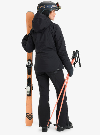 roxy, Luna Frost - Casaco técnico de snow para mulher, TRUE BLACK (kvj0) Luna Frost - Technical Snow Jacket for Women  ERJTJ03508