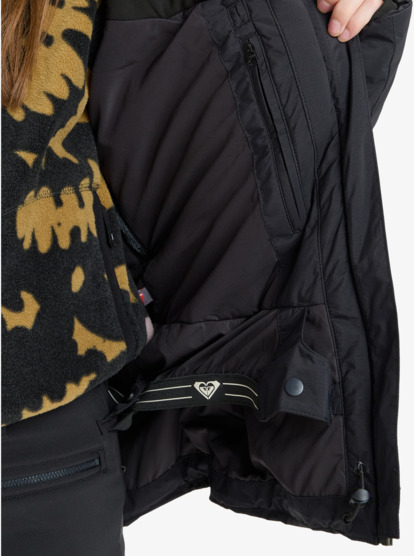 roxy, Luna Frost - Casaco técnico de snow para mulher, TRUE BLACK (kvj0) Luna Frost - Technical Snow Jacket for Women  ERJTJ03508