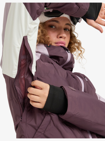 roxy, Luna Frost - Technical Snow Jacket for Women, HUCKLEBERRY (rrf0) Luna Frost - Technical Snow Jacket for Women  ERJTJ03508