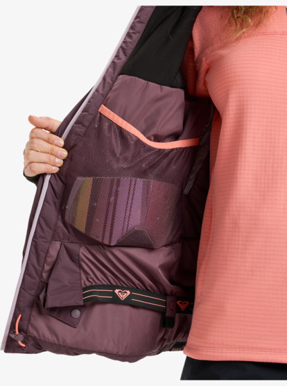 roxy, Luna Frost - Technical Snow Jacket for Women, HUCKLEBERRY (rrf0) Luna Frost - Technical Snow Jacket for Women  ERJTJ03508