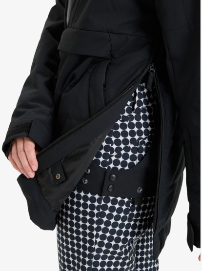 roxy, Radiant Lines Overhead - Technical Snow Jacket for Women, TRUE BLACK (kvj0) Radiant Lines Overhead - Technical Snow Jacket for Women  ERJTJ03517