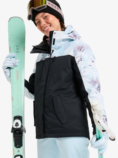 roxy, Roxy Jetty Block - Technical Snow Jacket for Women, ICE BLUE BAQUEIRA (bzm3) Roxy Jetty Block - Technical Snow Jacket for Women  ERJTJ03528