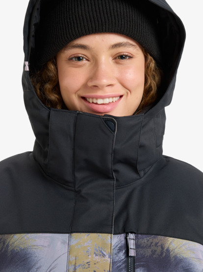 roxy, Roxy Jetty Block - Chaqueta técnica snow para mujer, FROST GRAY PINETREES (slr1) Roxy Jetty Block - Technical Snow Jacket for Women  ERJTJ03528