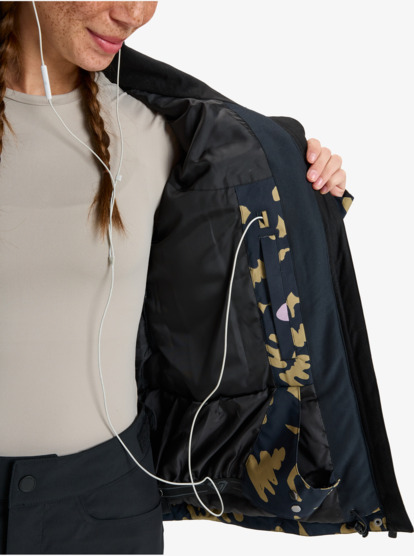 roxy, Roxy Jetty - Chaqueta técnica snow para mujer, FENNEL SEED BIG FLOWER (tmg1) Roxy Jetty - Technical Snow Jacket for Women  ERJTJ03529