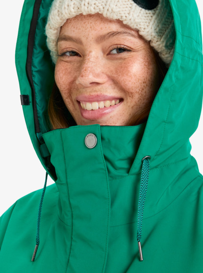 roxy, Brylee 10K - Veste de snow technique pour Femme, VIVID GREEN (gnw0) Brylee - Technical Snow Jacket for Women  ERJTJ03530