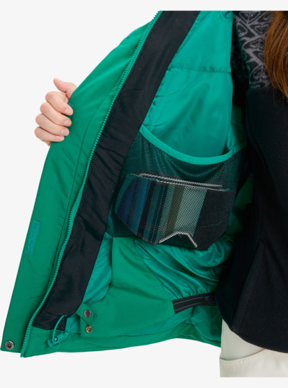 roxy, Brylee 10K - Veste de snow technique pour Femme, VIVID GREEN (gnw0) Brylee - Technical Snow Jacket for Women  ERJTJ03530