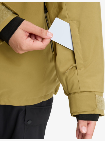 roxy, Landscape 10K - Veste de snow technique pour Femme, FENNEL SEED (tmg0) Landscape - Technical Snow Jacket for Women  ERJTJ03532