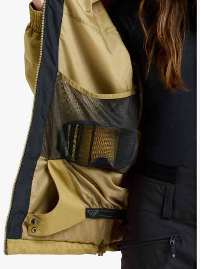 roxy, Landscape 10K - Veste de snow technique pour Femme, FENNEL SEED (tmg0) Landscape - Technical Snow Jacket for Women  ERJTJ03532