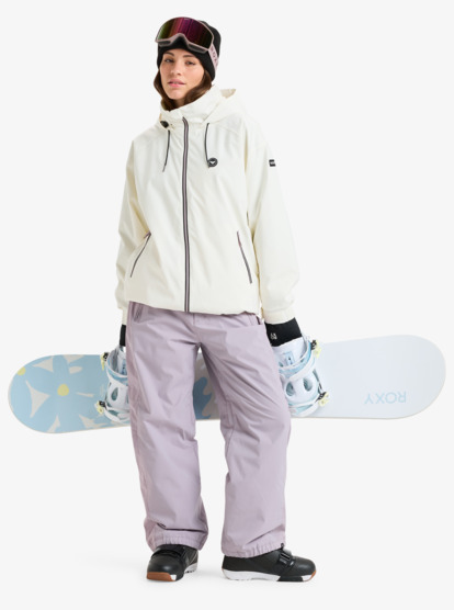 roxy, Landscape 10K - Veste de snow technique pour Femme, WHISPER WHITE (wcf0) Landscape - Technical Snow Jacket for Women  ERJTJ03532