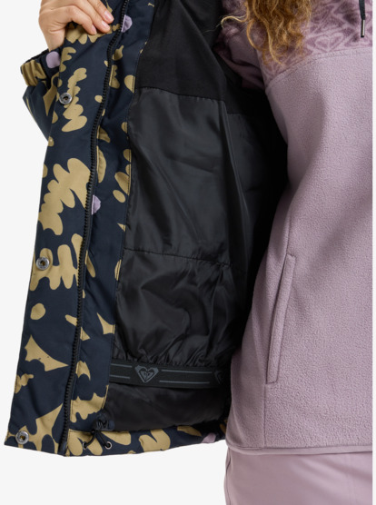 roxy, Snow Winter Rebel 10K - Veste de snow technique pour Femme, FENNEL SEED BIG FLOWER (tmg1) Snow Winter Rebel - Technical Snow Jacket for Women  ERJTJ03545
