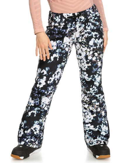 スキー Roxy Nadia Printed Pants True Black IziS Nadia Printed - Insulated Snow Pants for Women - Women's Black