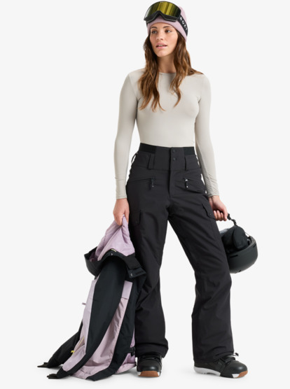 roxy, Passive Lines - Technical Snow Pants for Women, TRUE BLACK (kvj0) Passive Lines - Technical Snow Pants for Women  ERJTP03293