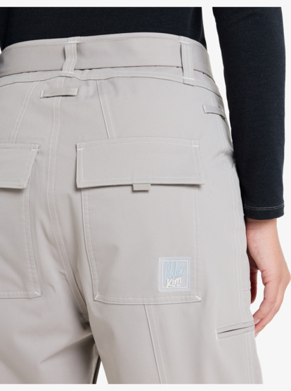 roxy, Chloe Kim - Calças técnicas de snow para mulher, ASH (sjn0) Chloe Kim - Technical Snow Pants for Women  ERJTP03300