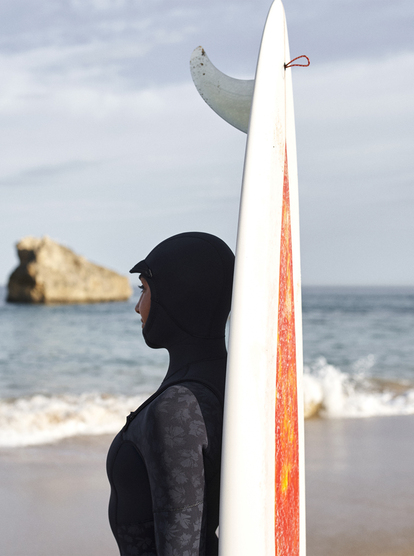 5/4/3mm Swell Series - Hooded Chest Zip Wetsuit for Women  ERJW203012