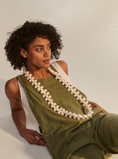 Beachside Love - Ankle Length Strappy Jumpsuit for Women  ERJWD03698