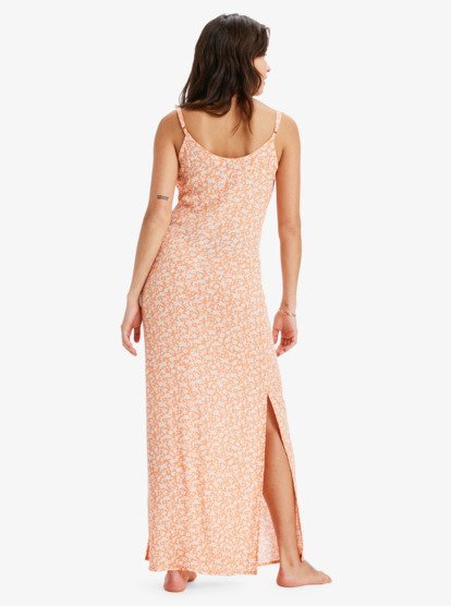 roxy, Semi Tropic Maxi Crinkle - Maxikleid für Frauen, NECTARINE VACA ALL DAY DITSY (njg6) Semi Tropic Maxi Crinkle - Maxi Dress for Women  ERJWD03912