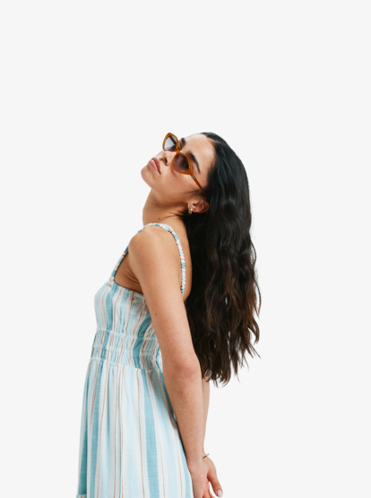 Sunshine Coastline Stripe - Strappy Midi Dress for Women  ERJWD03931