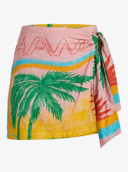roxy, Atlas Summer Cocktail - Jupe courte pour Femme, BRIGHT WHITE (wbb0) Atlas Summer Cocktail - Mini Skirt for Women  ERJWK03181