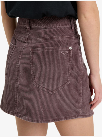 Rainfall - Mini Length Corduroy Skirt for Women  ERJWK03187