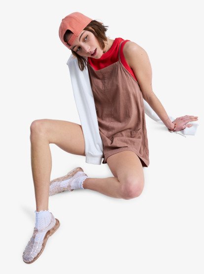 Lavender Haze - Strappy Romper for Women  ERJWO03021