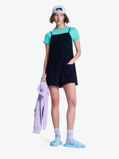 Lavender Haze - Strappy Romper for Women  ERJWO03021