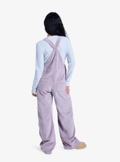 roxy, Trailblazer Overall - Salopette en velours côtelé pour Femme, NIRVANA (pjq0) Trailblazer Overall - Cotton Corduroy Dungarees for Women  ERJWO03022