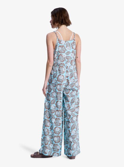 Hibiscus Haze - Wide Leg Jumpsuit for Women  ERJWO03026