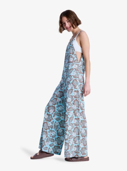 Hibiscus Haze - Wide Leg Jumpsuit for Women  ERJWO03026