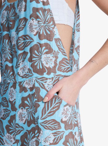 Hibiscus Haze - Wide Leg Jumpsuit for Women  ERJWO03026