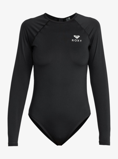 Lycra Manches Longues Roxy New Essentials – Polyester Recyclé – UPF 50 – Fermeture Zip – Coupe Ajustée