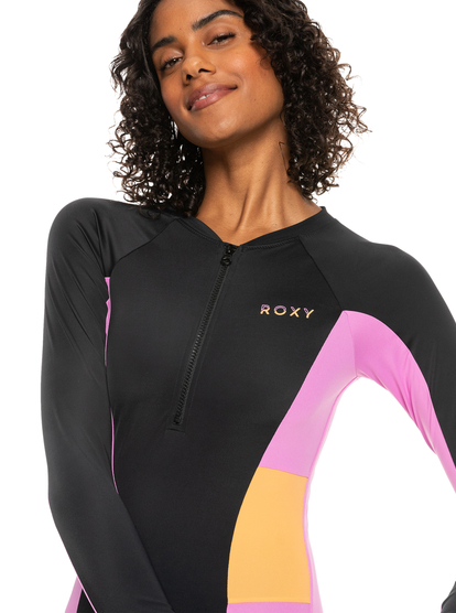 Roxy Fitness - Long Sleeve One-Piece Swimsuit for Women  ERJWR03651